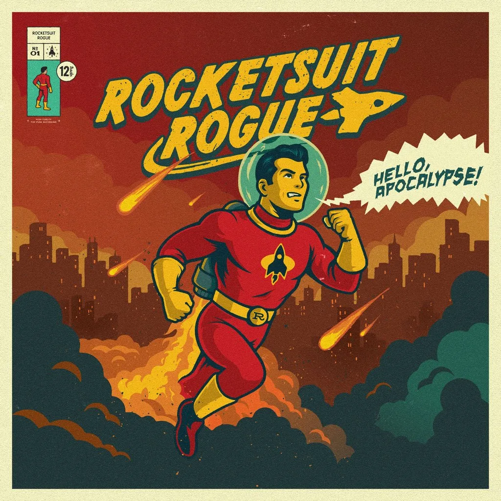 Rocketsuit Rogue at Night And Day Cafe