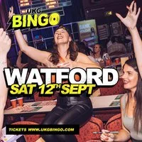 UKG BINGO Sat 12th Sep Watford at The Zoo