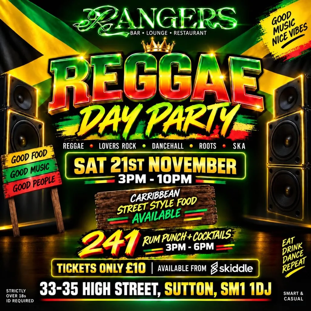 Reggae Day Party at Ranger's Bar Lounge And Restaurant