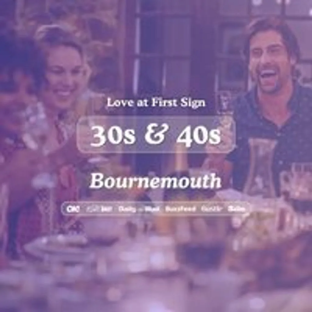 30s & 40s Singles Night at S&L Bournemouth| Love at First Sign at Slug And Lettuce The Square
