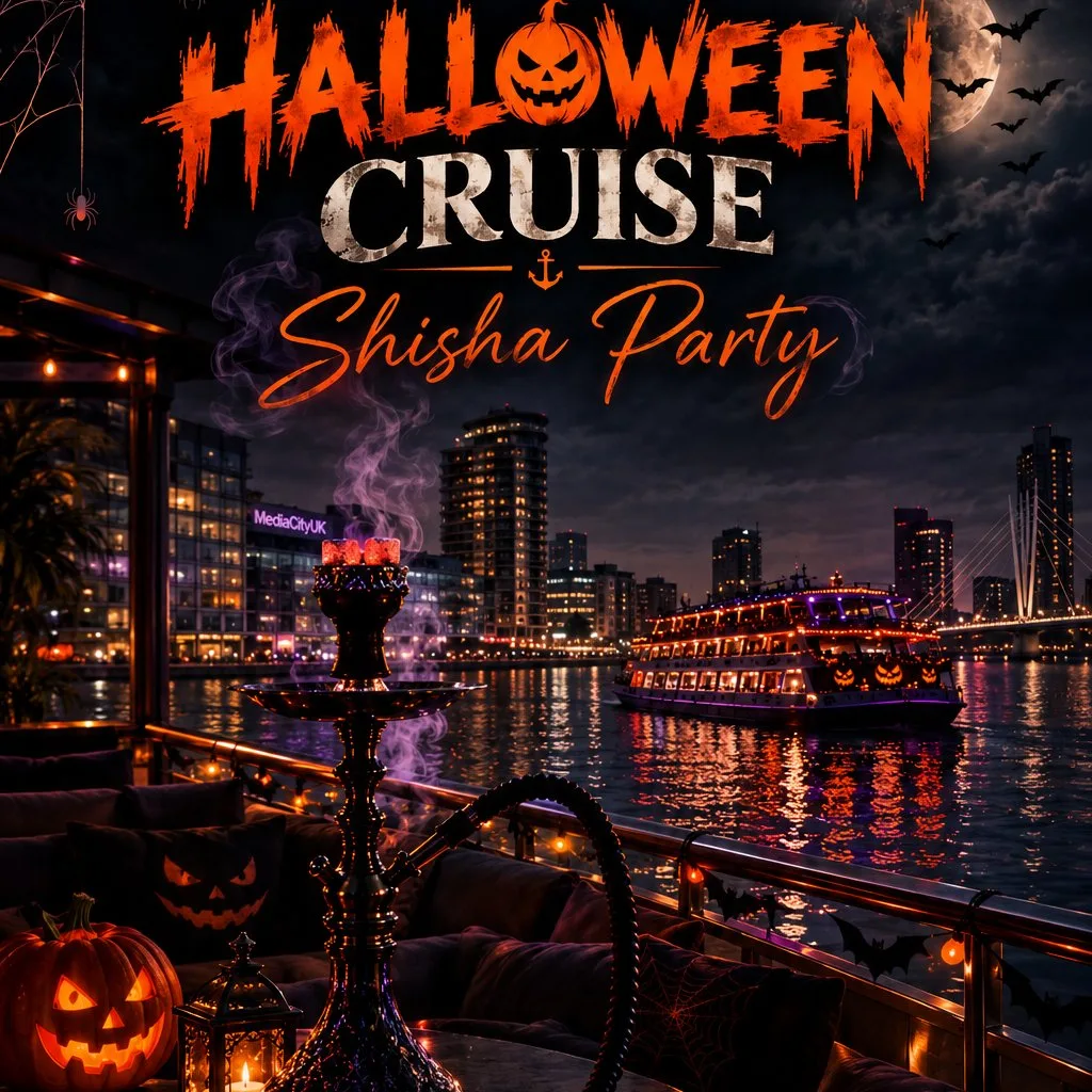 Manchester Halloween Shisha Boat Party 2026 | DJs & Luxury at Salford Quays