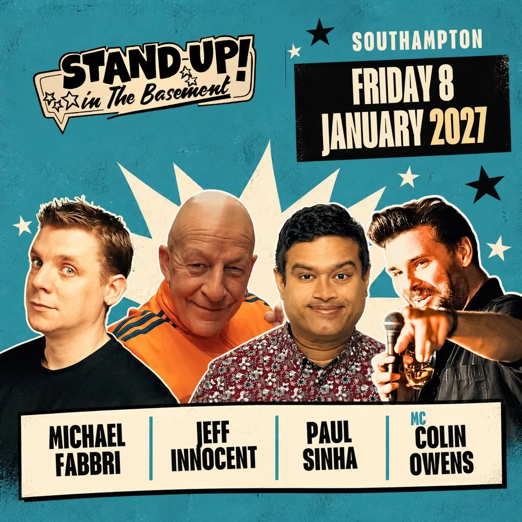 Stand Up Comedy with Michael Fabbri, Jeff Innocent & Paul Sinha at Papillon
