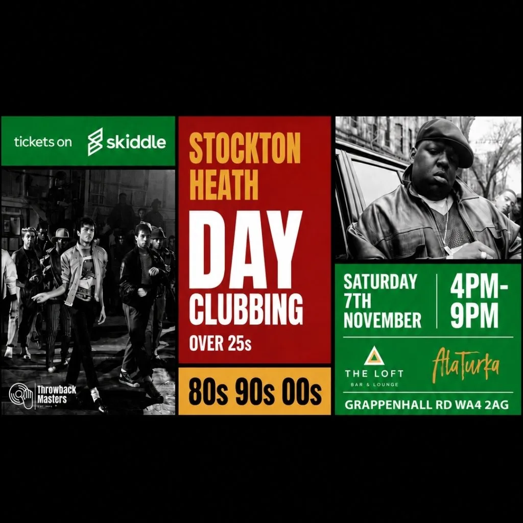 Throwback Masters Stockton Heath Over 25s Day Clubbing Event at A La Turka