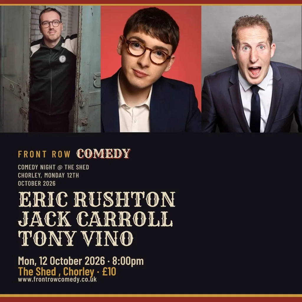 Comedy Night @ The Shed Chorley, Monday 12th October 2026