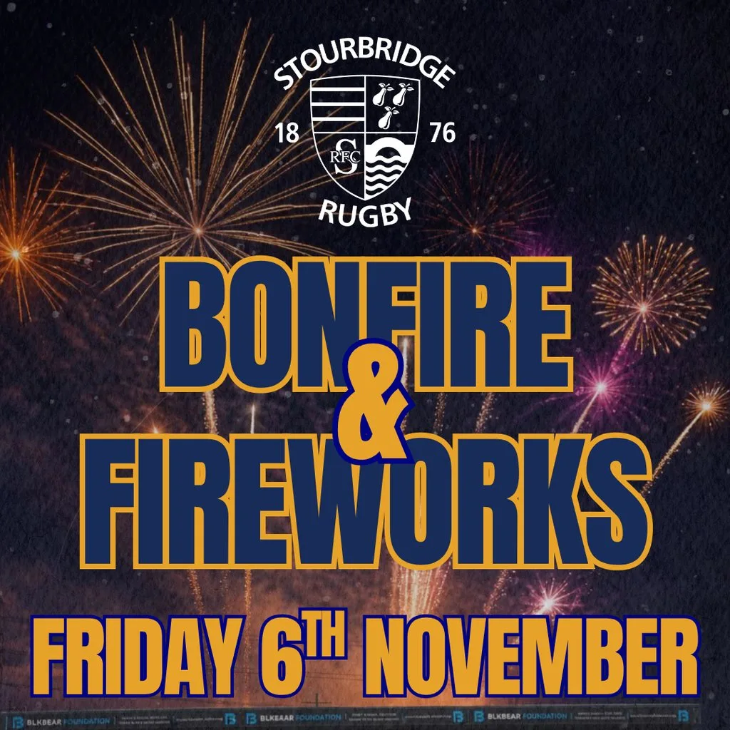 Bonfire & Fireworks at Stourbridge Rugby Club at Stourbridge Rugby Football Club Ltd