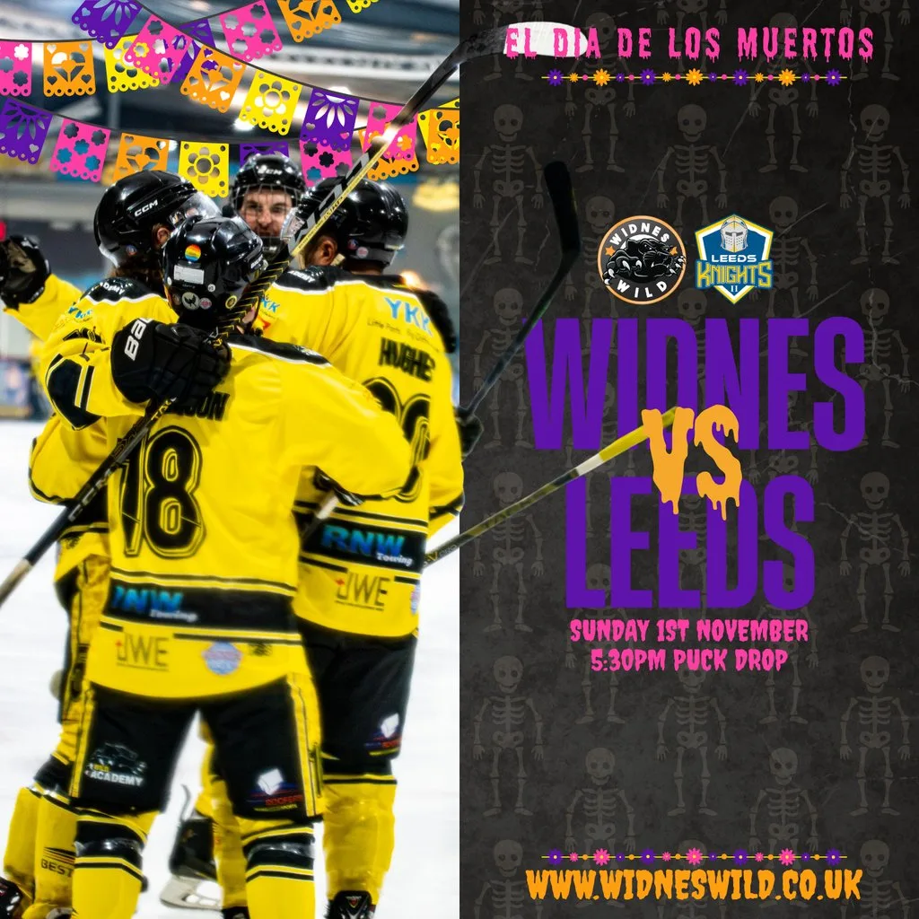 Widnes Wild vs Leeds Knights Ice Hockey Game - Sun 1st Nov 5:30 at Planet Ice Widnes