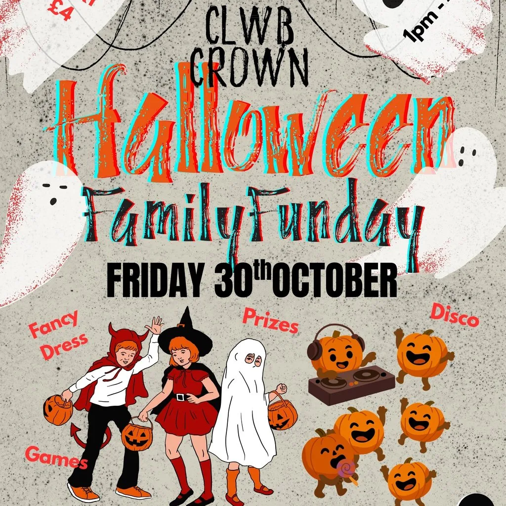 Halloween Family Fun Day at Clwb Crown