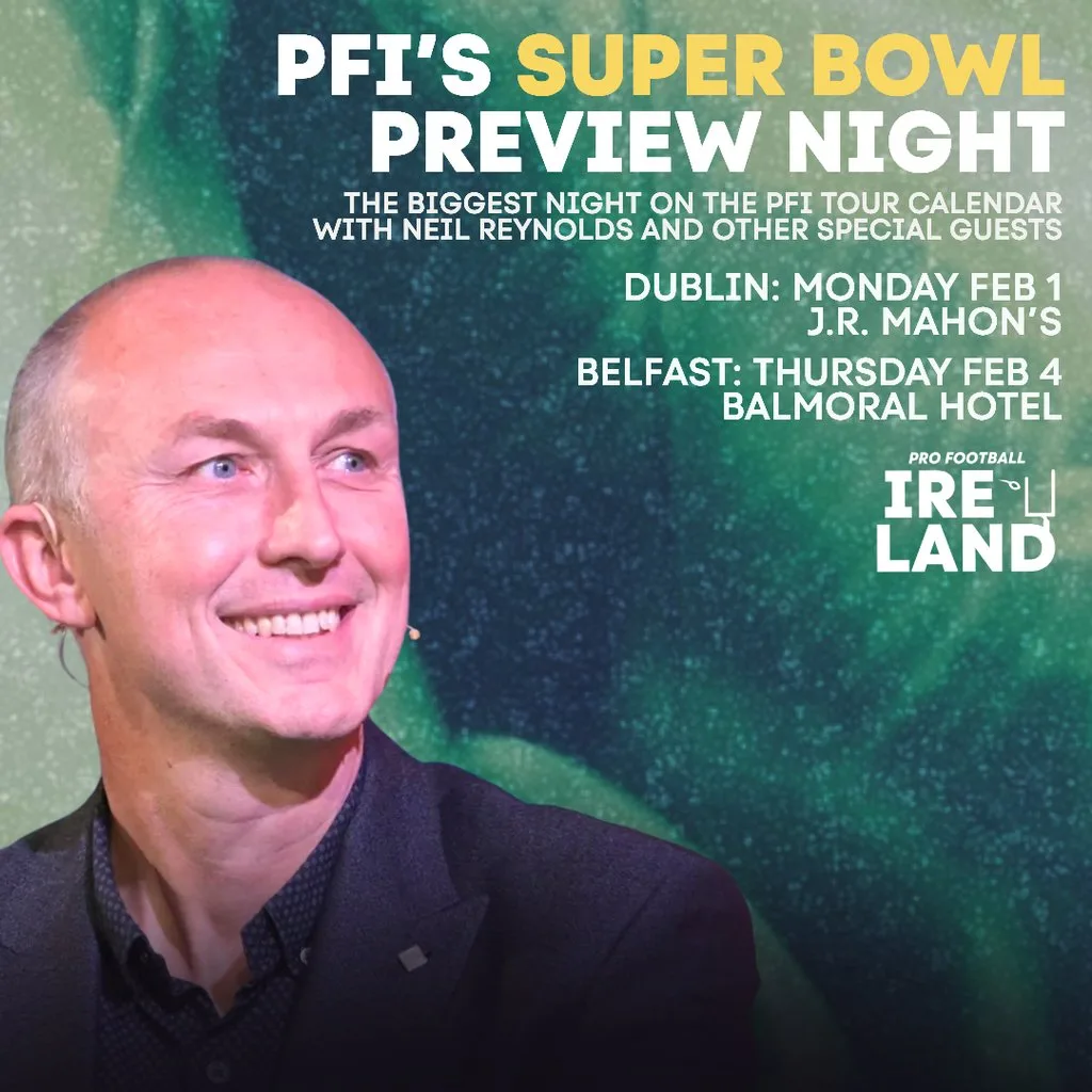 PFI Super Bowl Preview Night at JR Mahons, Dublin