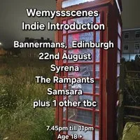 The Indie Introduction. at Bannermans Edinburgh