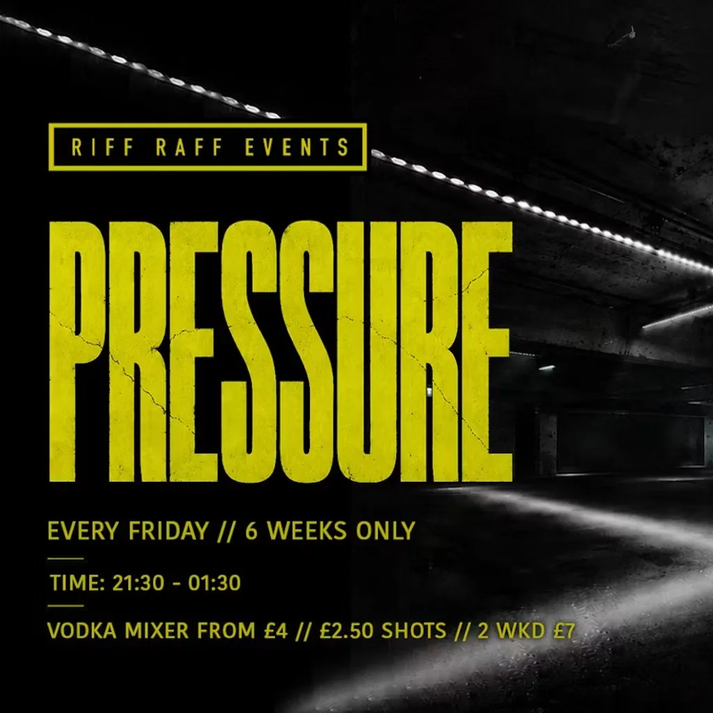 Pressure @ Idra - 6 weeks only! - Tickets selling fast! at IDRA