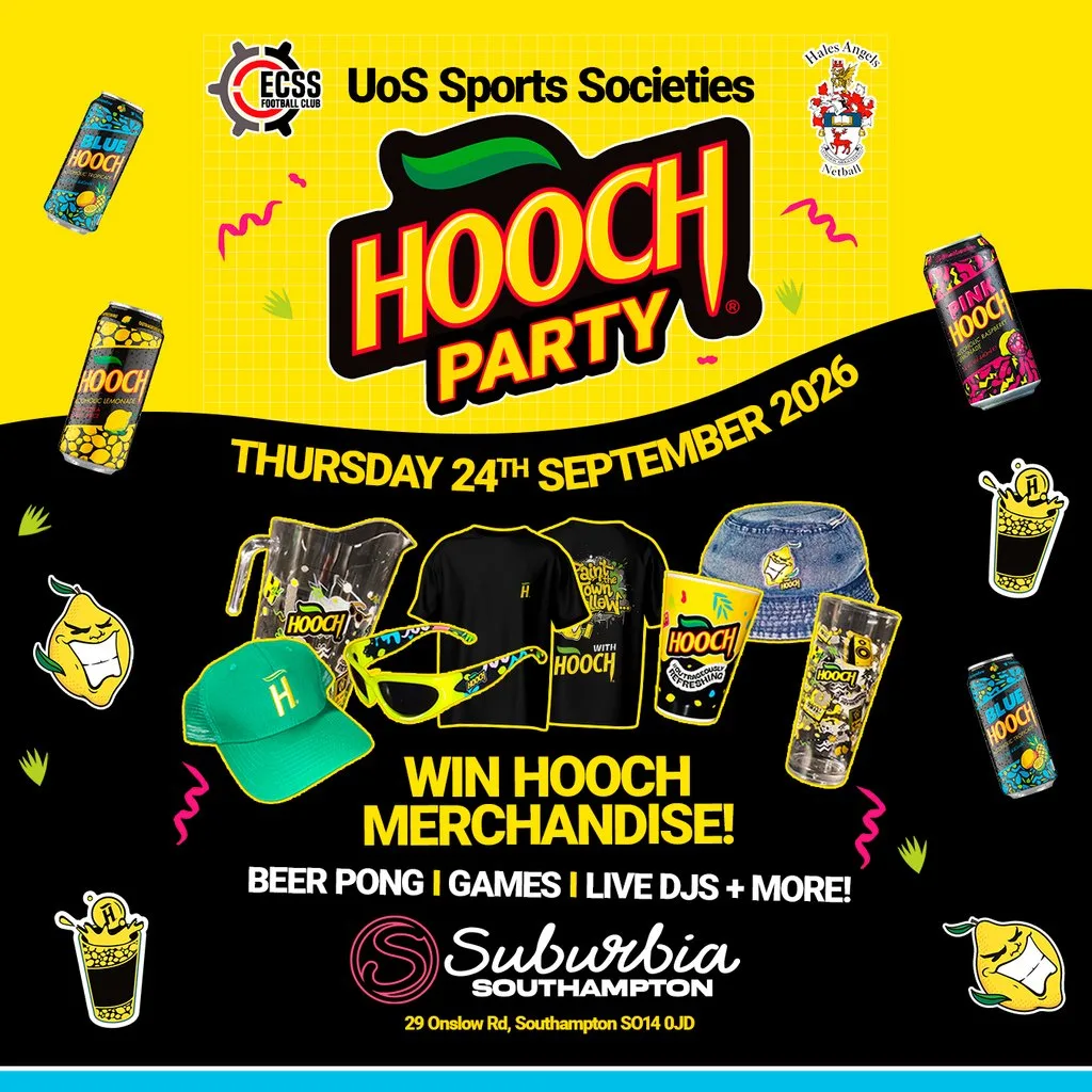 UoS Sports Societies Presents: Hooch Party at Suburbia Southampton