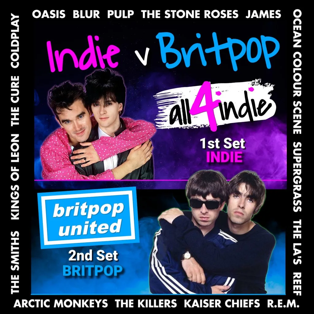 Indie v Britpop Double Headliner