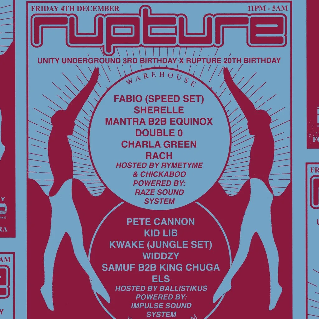 Rupture X Unity Underground BIRTHDAY EVENT at FORGE
