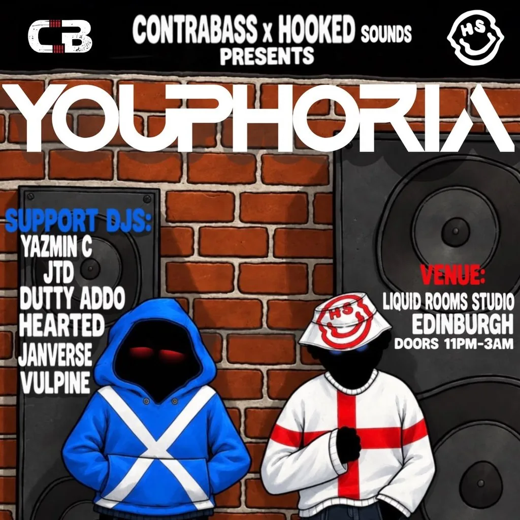 CONTRABASS x HOOKED PRESENTS YOUPHORIA + More (DNB) at Liquid Rooms