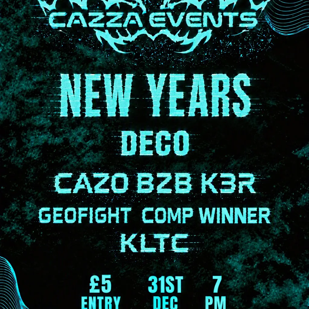 Cazza Events INTO NEW YEAR RAVE at The Cobra Club Coadys Bar Dunfermline Scotland