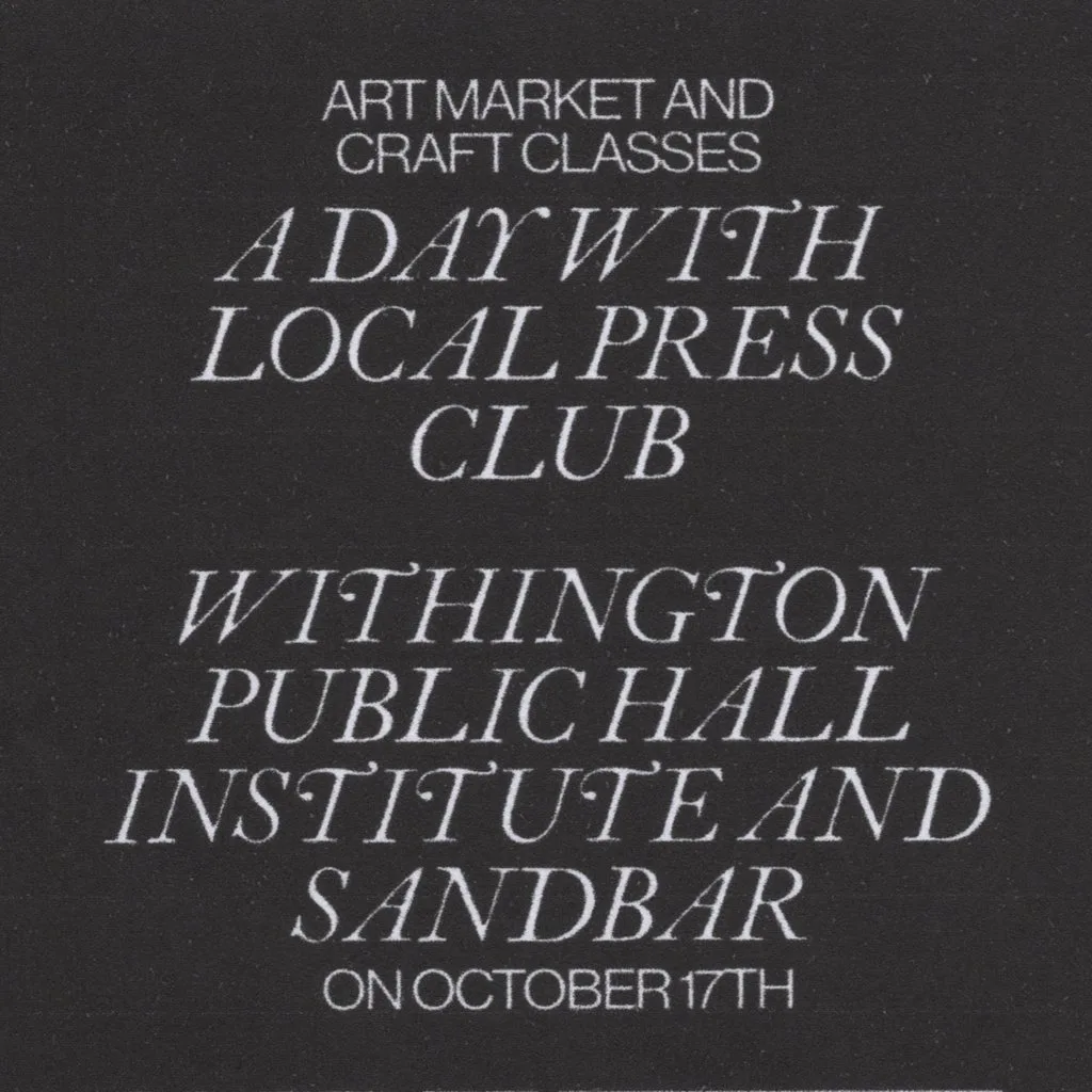 A Day with Local Press Club at Withington Public Hall Institute