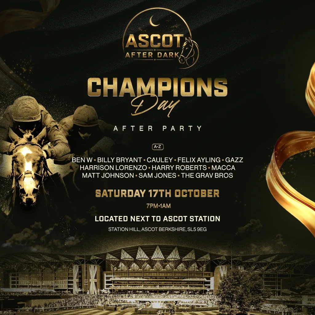 Ascot After Dark Champions Day After Party at Station Hill