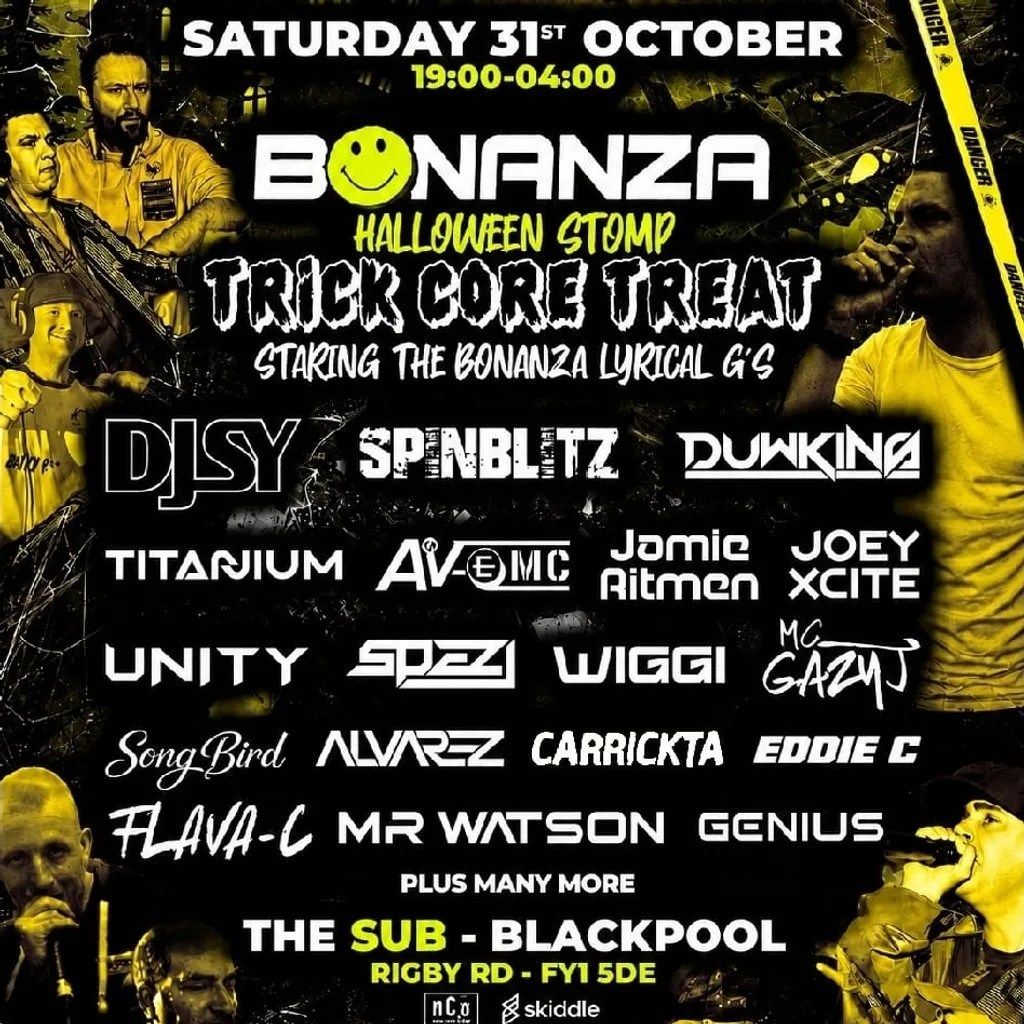 Bonanza Blackpool Halloween stomp by the sea at The Sub
