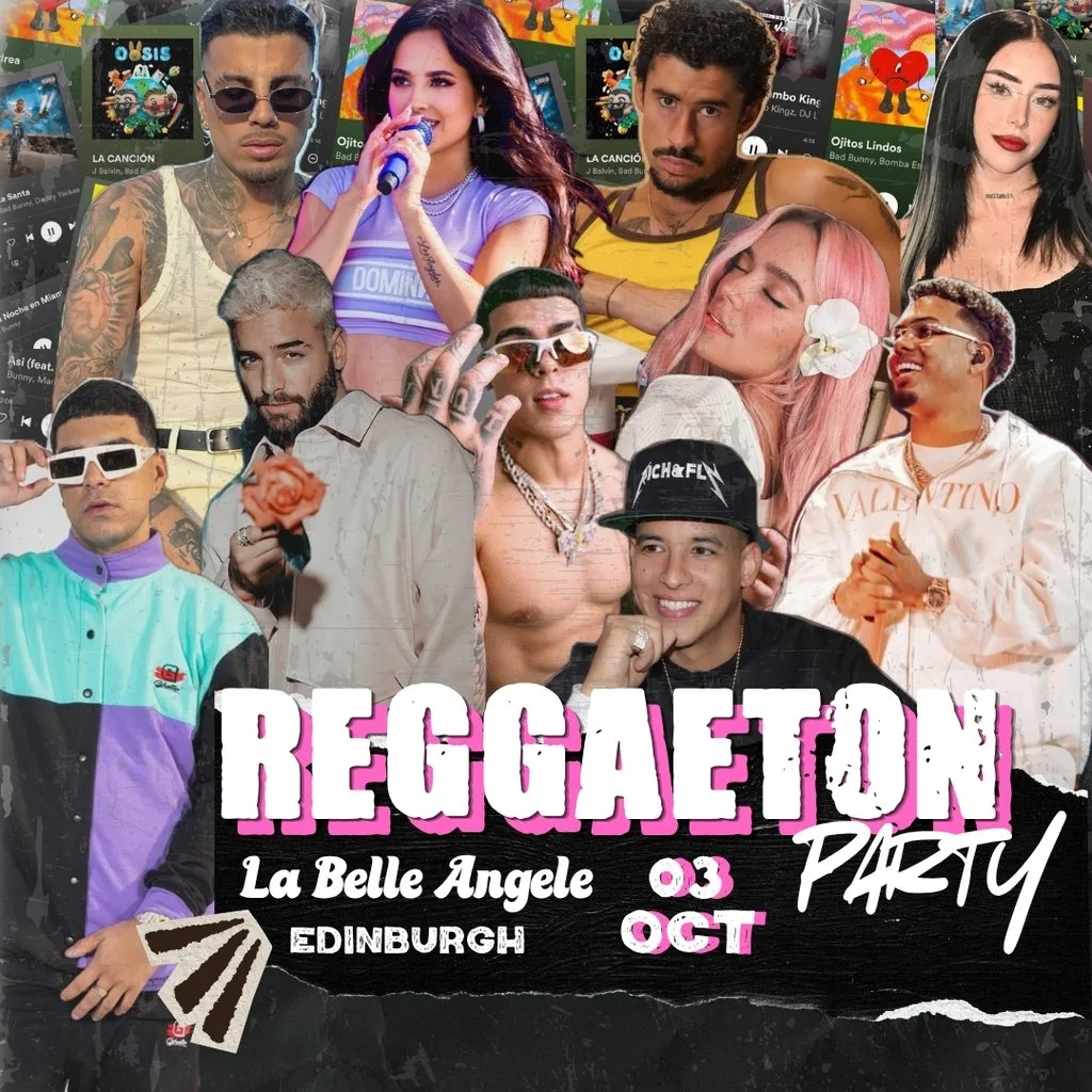 Reggaeton Party (Edinburgh) October 2026 at La Belle Angele