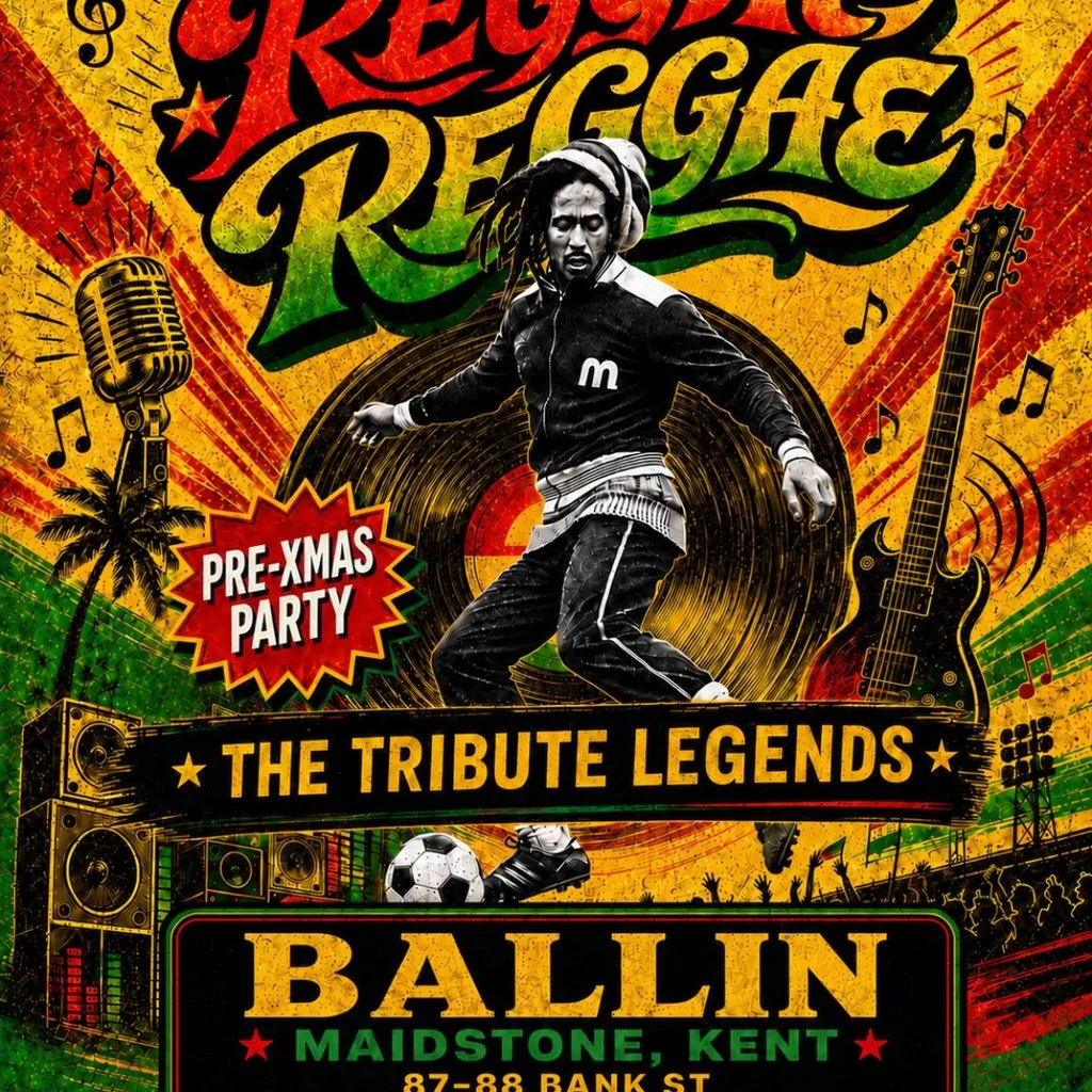 Reggae Reggae The Tribute legends at BALLIN' Maidstone