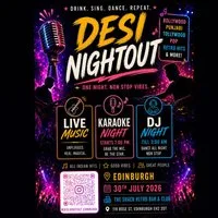 Desi Nightout Edinburgh at The Shack Retro Bar And Club