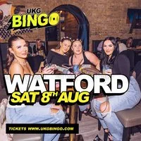 UKG BINGO Sat 8th August Watford at The Zoo