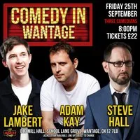 September's Comedy in Wantage at Old Mill Hall