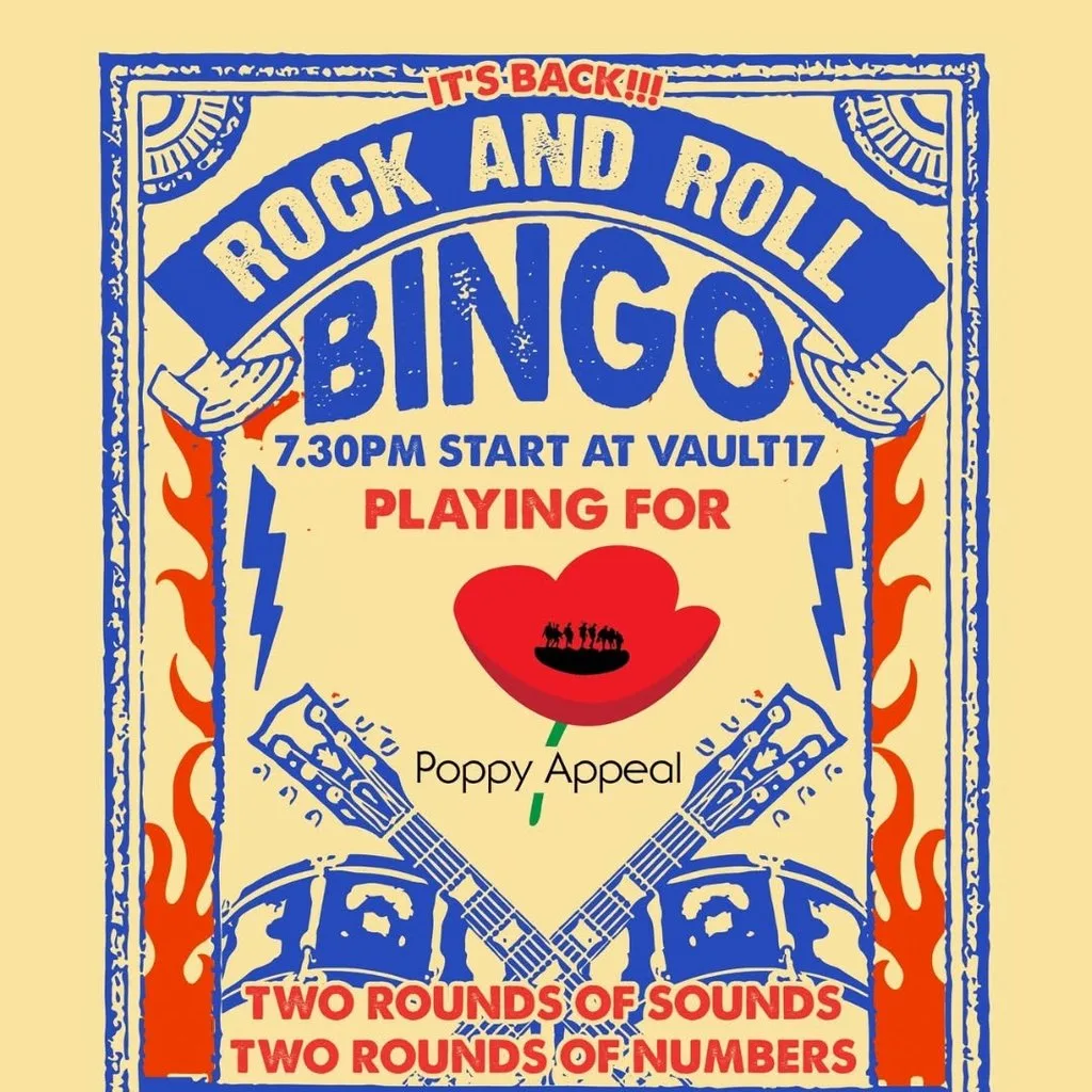 Rock and Roll Bingo - FREE at Vault 17