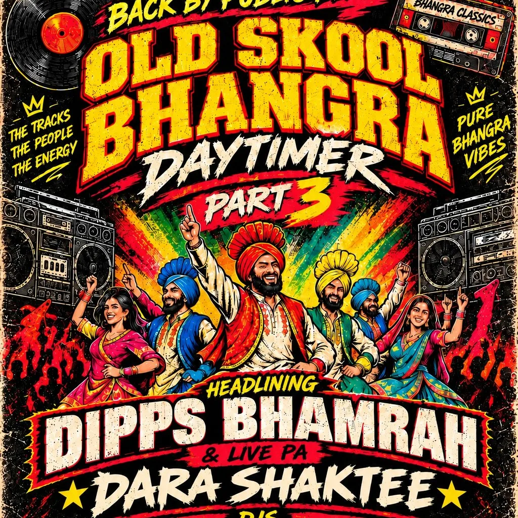 Old Skool Bhangra Daytimer Pt 3 at 2Funky Music Cafe