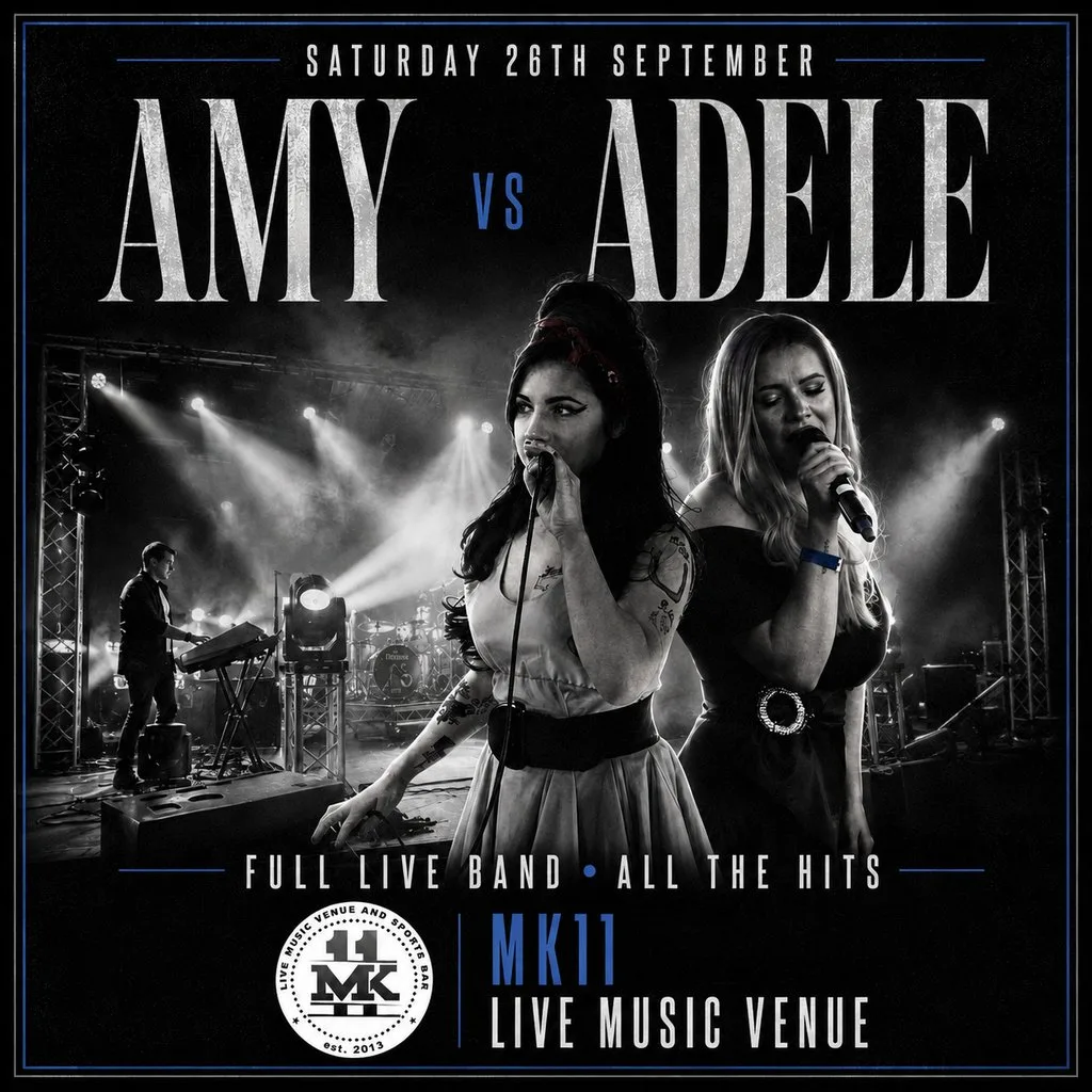 Amy Vs Adele at MK11 LIVE MUSIC VENUE