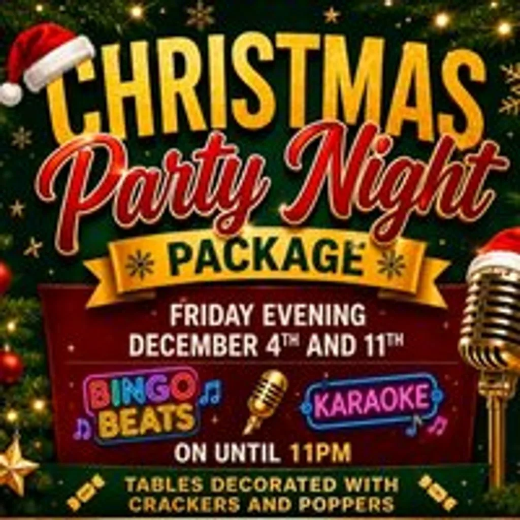 Christmas Party Night Packages Friday 11th of December at Carlton Bingo Inverness