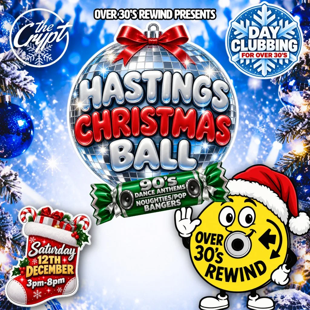 Over 30's Rewind: Hastings Christmas Ball (Day Clubbing) at The Crypt Hastings