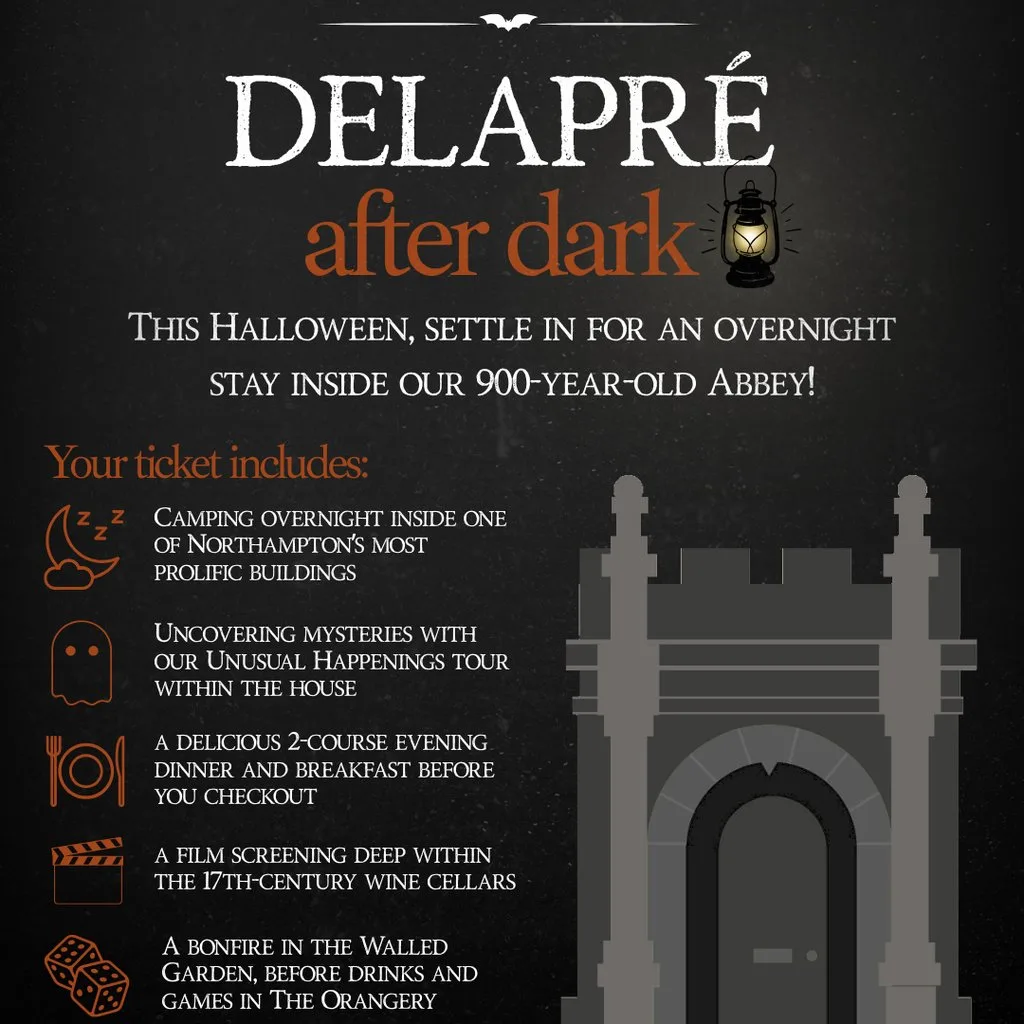 Delapré After Dark: Indoor Camping Experience