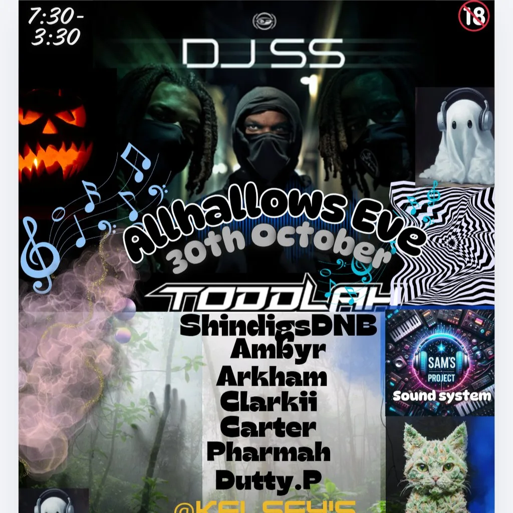 Allhallows Eve DJ SS+Toddlah at Kelsley's Night Club