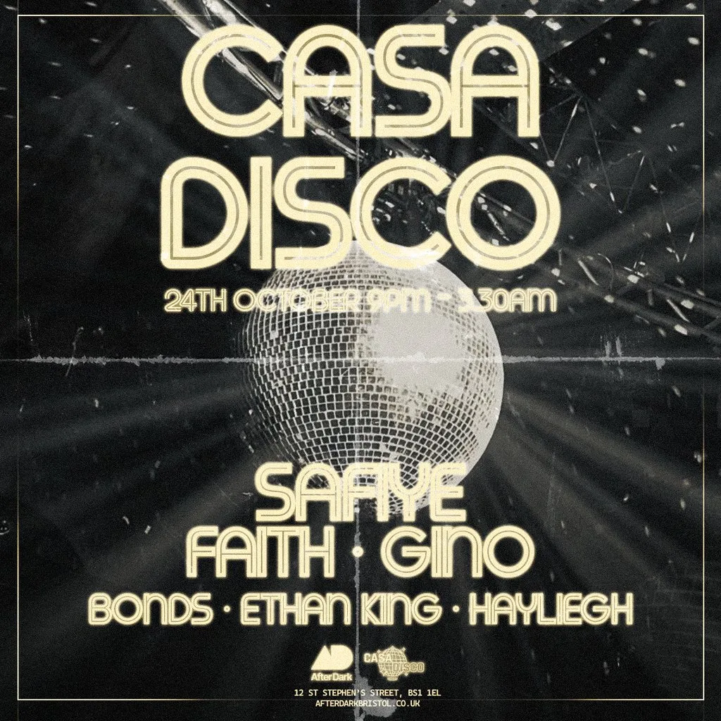 Casa Disco Presents.. Safiye w/ Faith, Gino & More