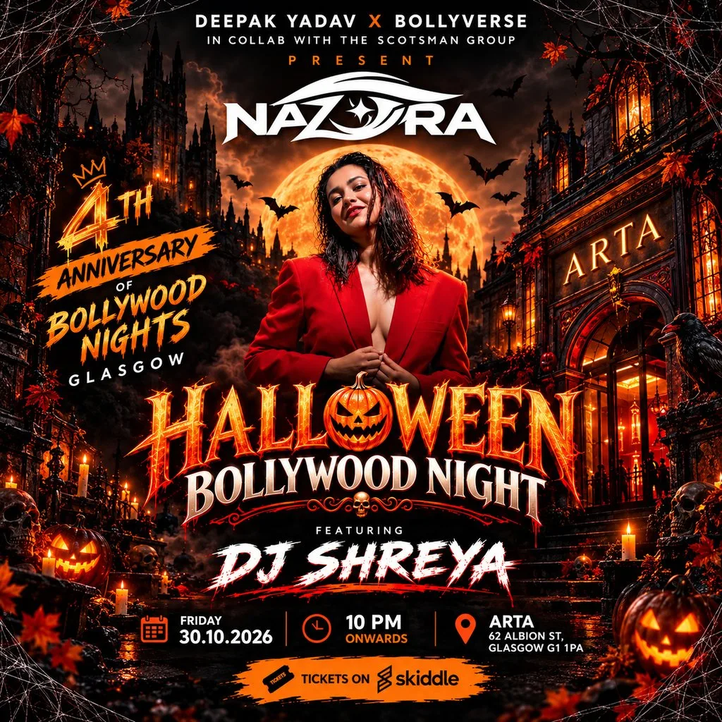 4th Anniversary Halloween Bollywood Nights Glasgow at ARTA