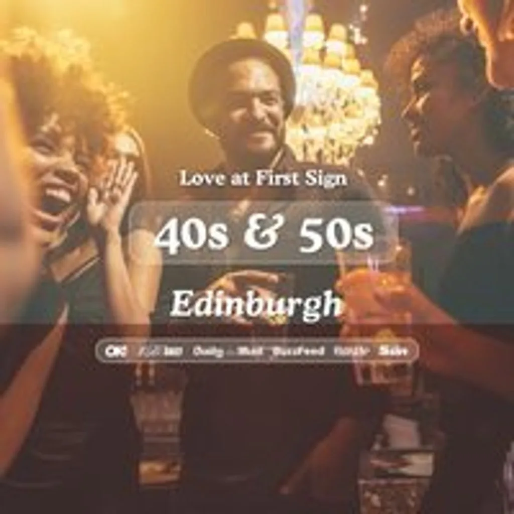 40s & 50s Singles Night @ Alchemist Edinburgh|Love at First Sign