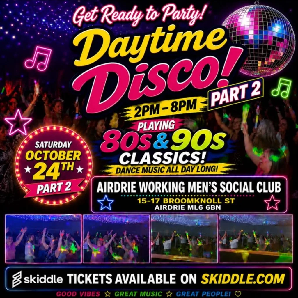 Daytime disco at Airdrie Working Mens Social Club