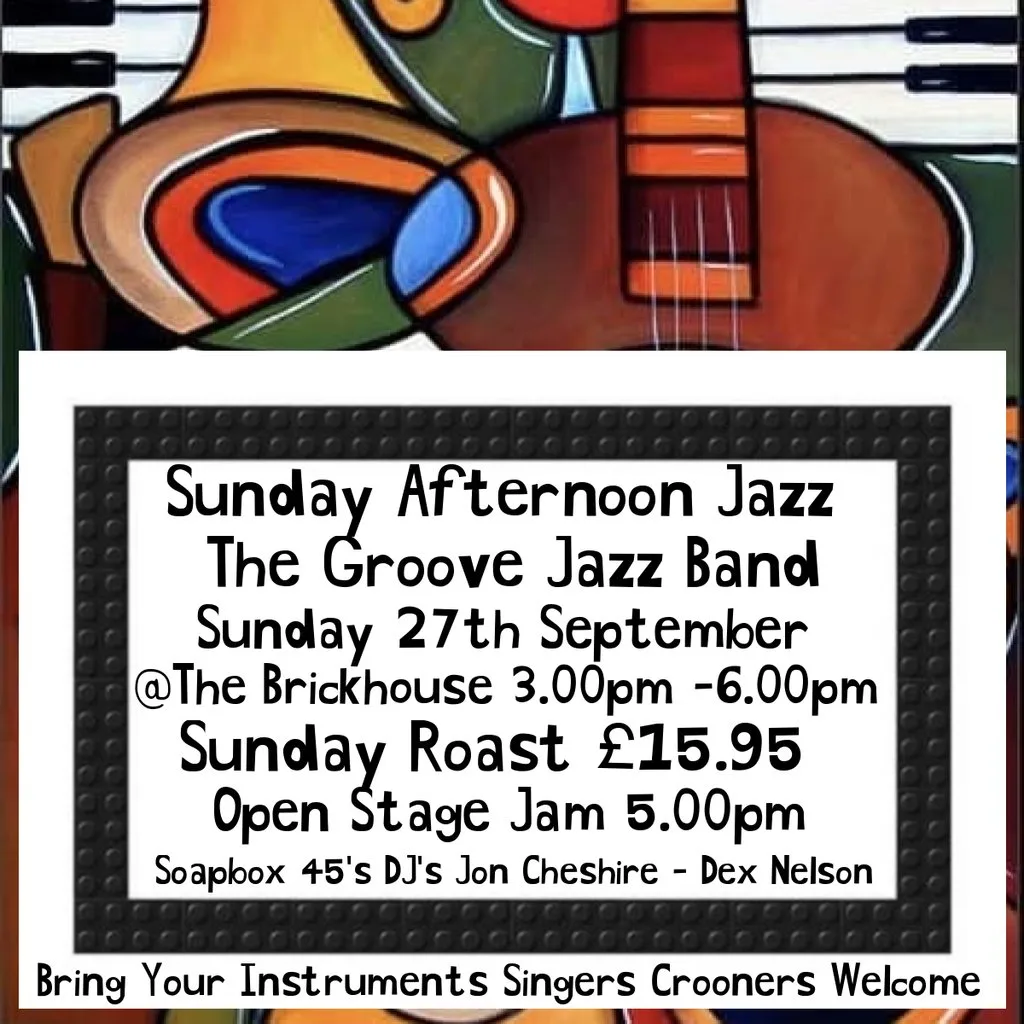 Sunday Afternoon Jazz with The Groove Jazz Band at The Brickhouse