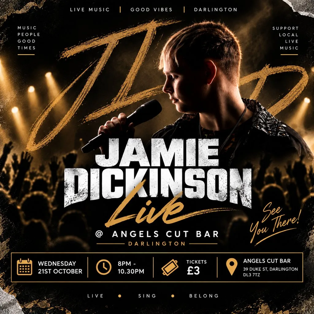 Jamie Dickinson Live @ Angels Cut Bar Darlington