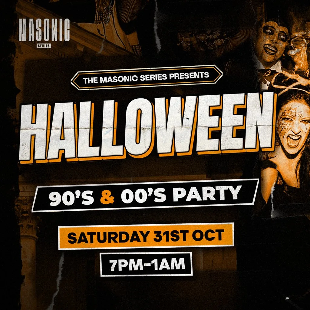 Masonic Series: HALLOWEEN 90s & 00s THROWBACK PARTY at Masonic Building, Haverfordwest