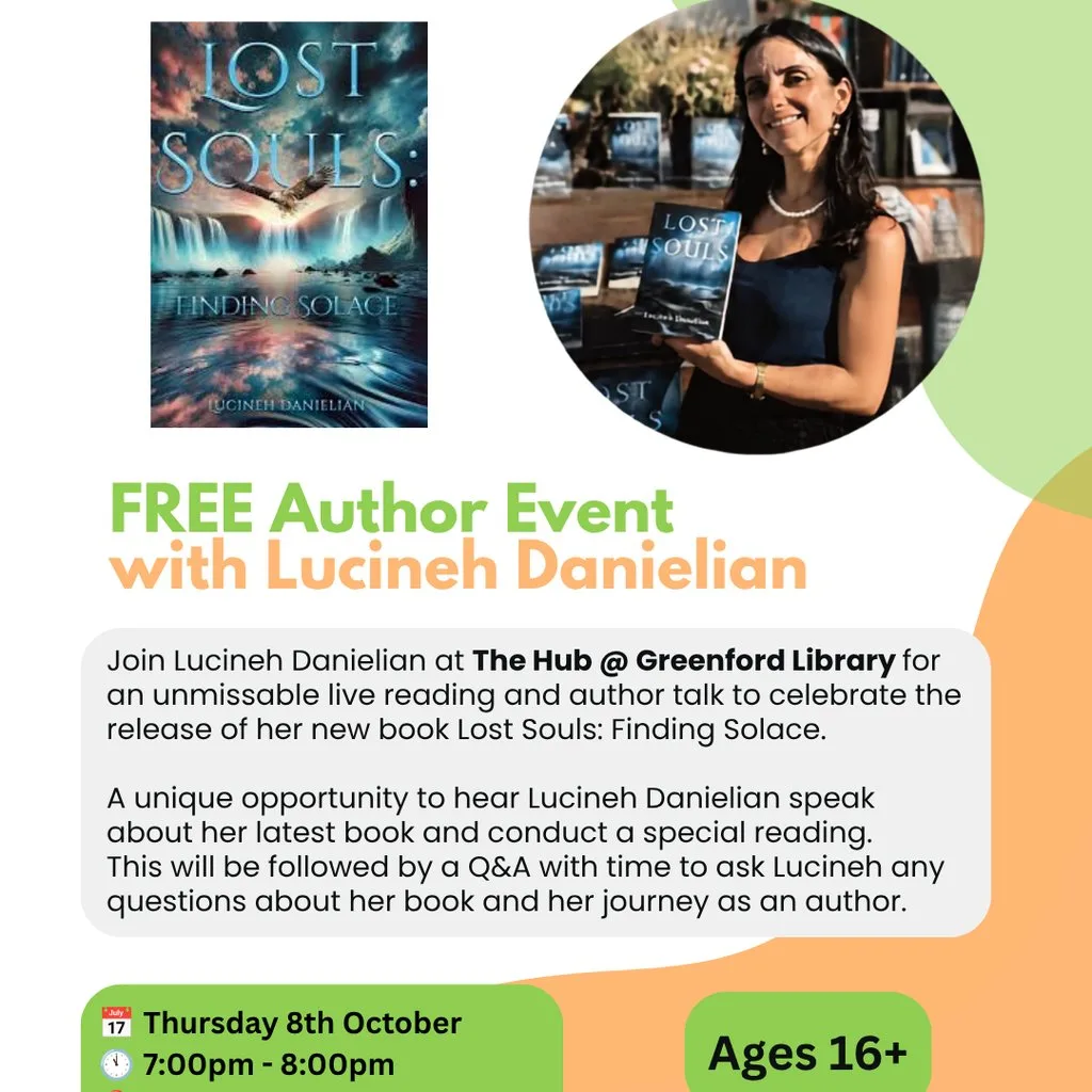 Free Author Talk with Lucineh Danielian at Greenford Library