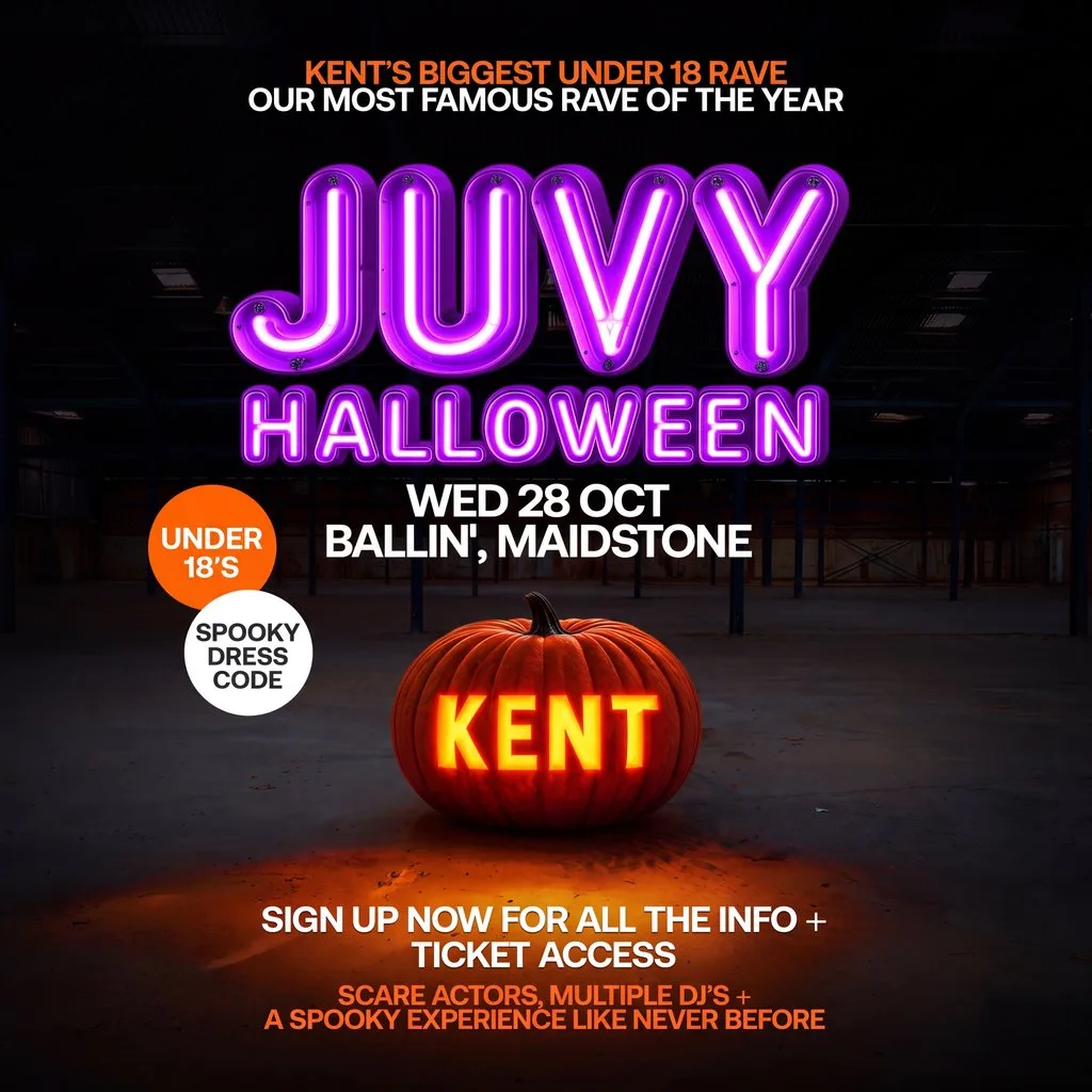 JUVY Under 18s - Halloween Tour - Weds 28th October - KENT at BALLIN' Maidstone