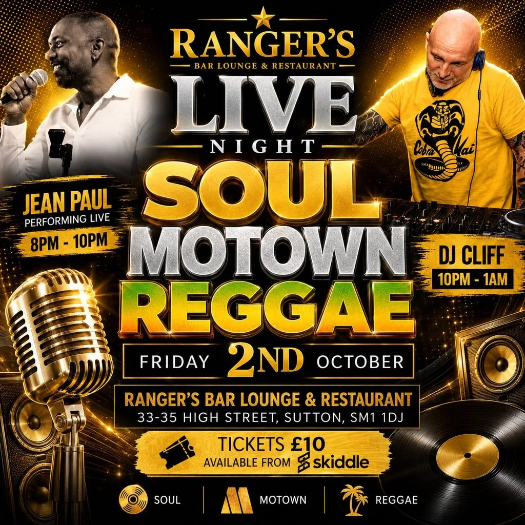 Soul Motown & Reggae Night at Ranger's Bar Lounge And Restaurant