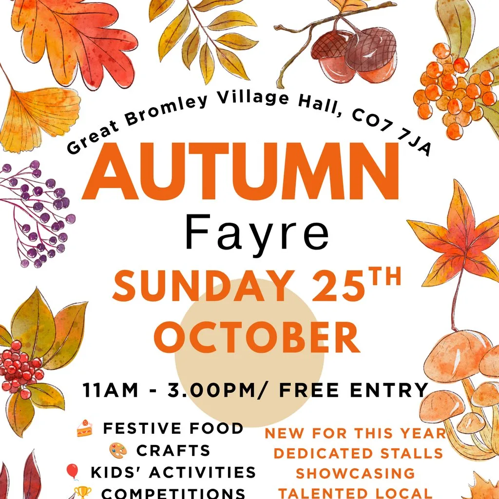 Autumn Family FUNDAY Fayre at Great Bromley Village Hall