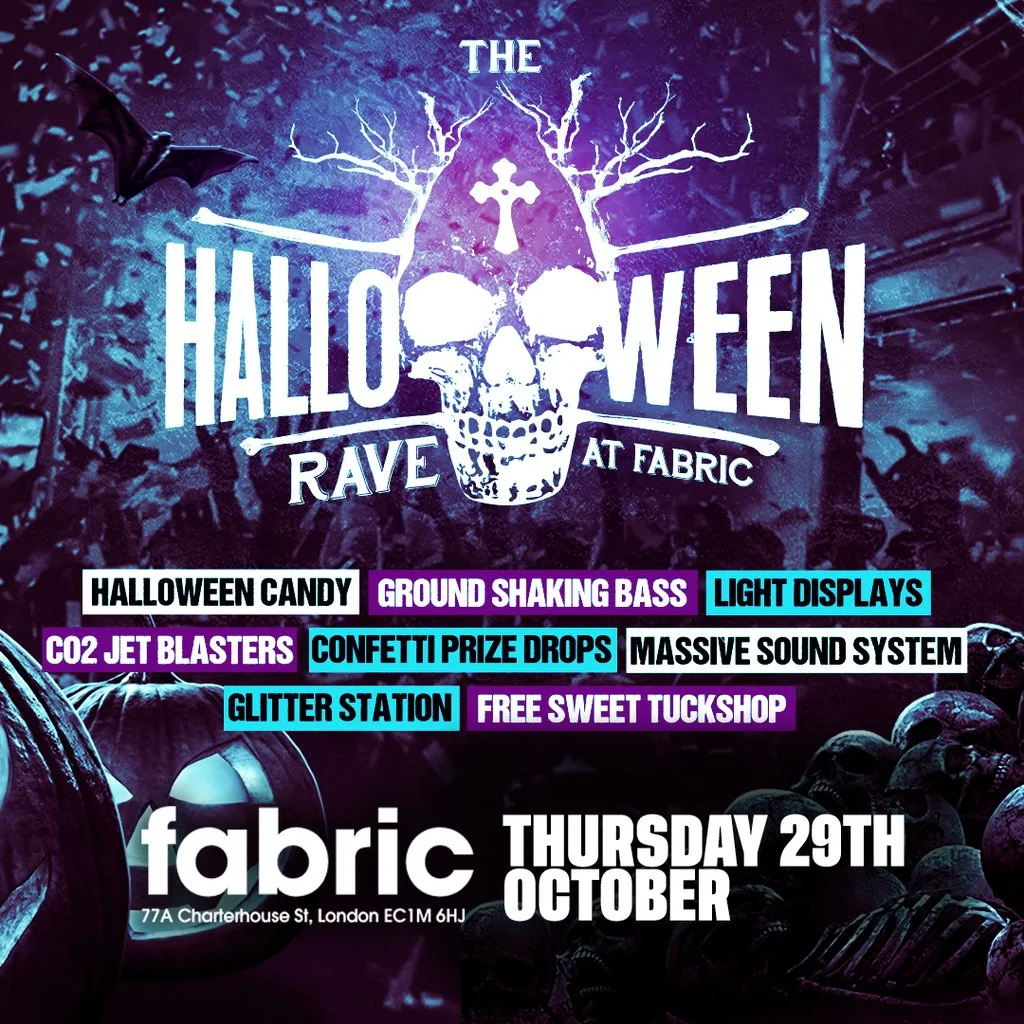 The Halloween Rave at Fabric! London Halloween 2026 at Fabric London