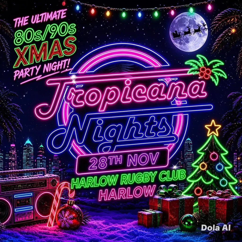 The Ultimate 80's v 90's Xmas Party Night - Harlow! at Harlow Rugby Club