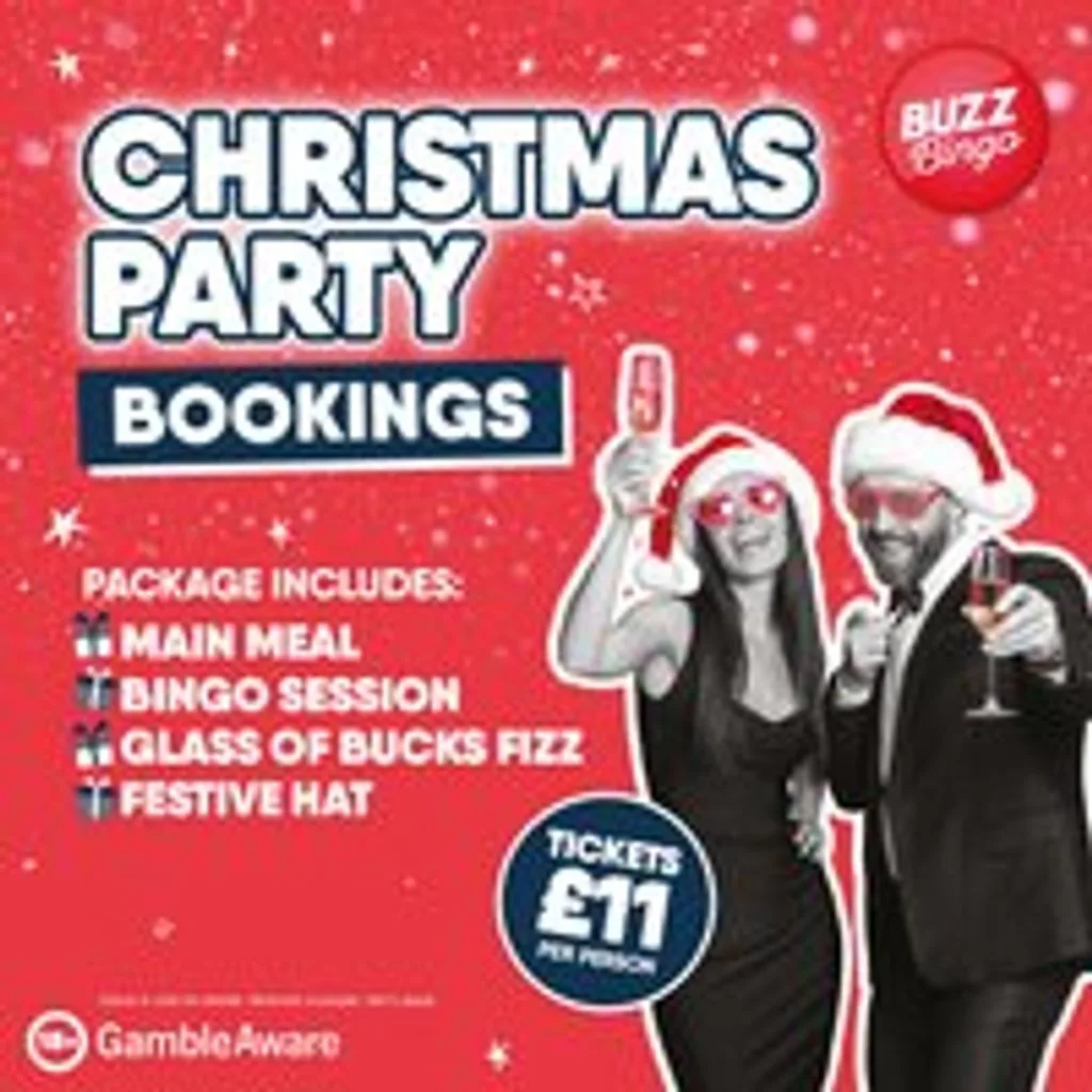 Christmas Party Bookings - Buzz Bingo Tooting