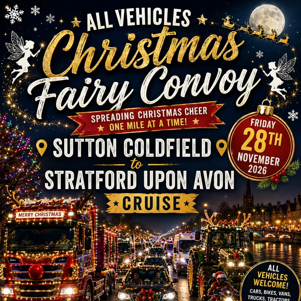 All Vehicle Christmas fairy convoy at Sutton Coldfield Rugby Club