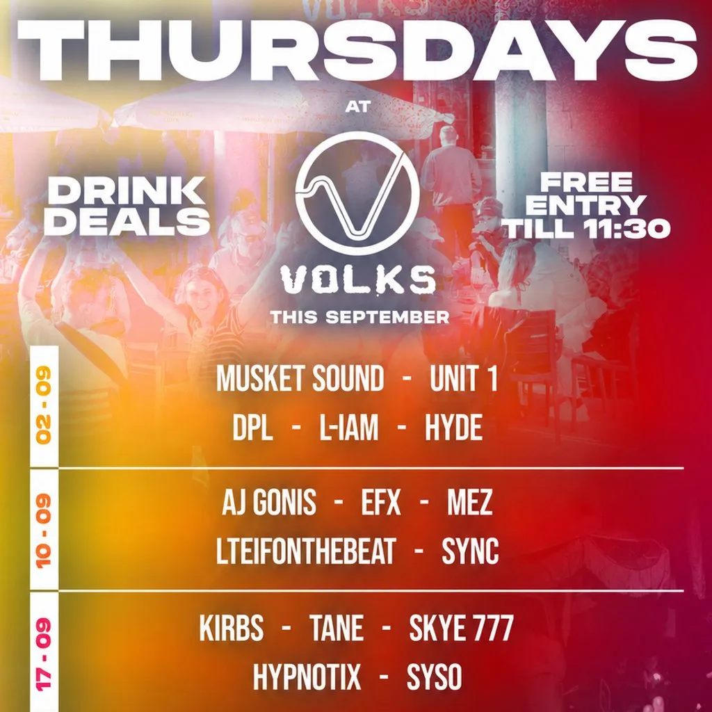 Sabotage Thursdays at The Volks Nightclub